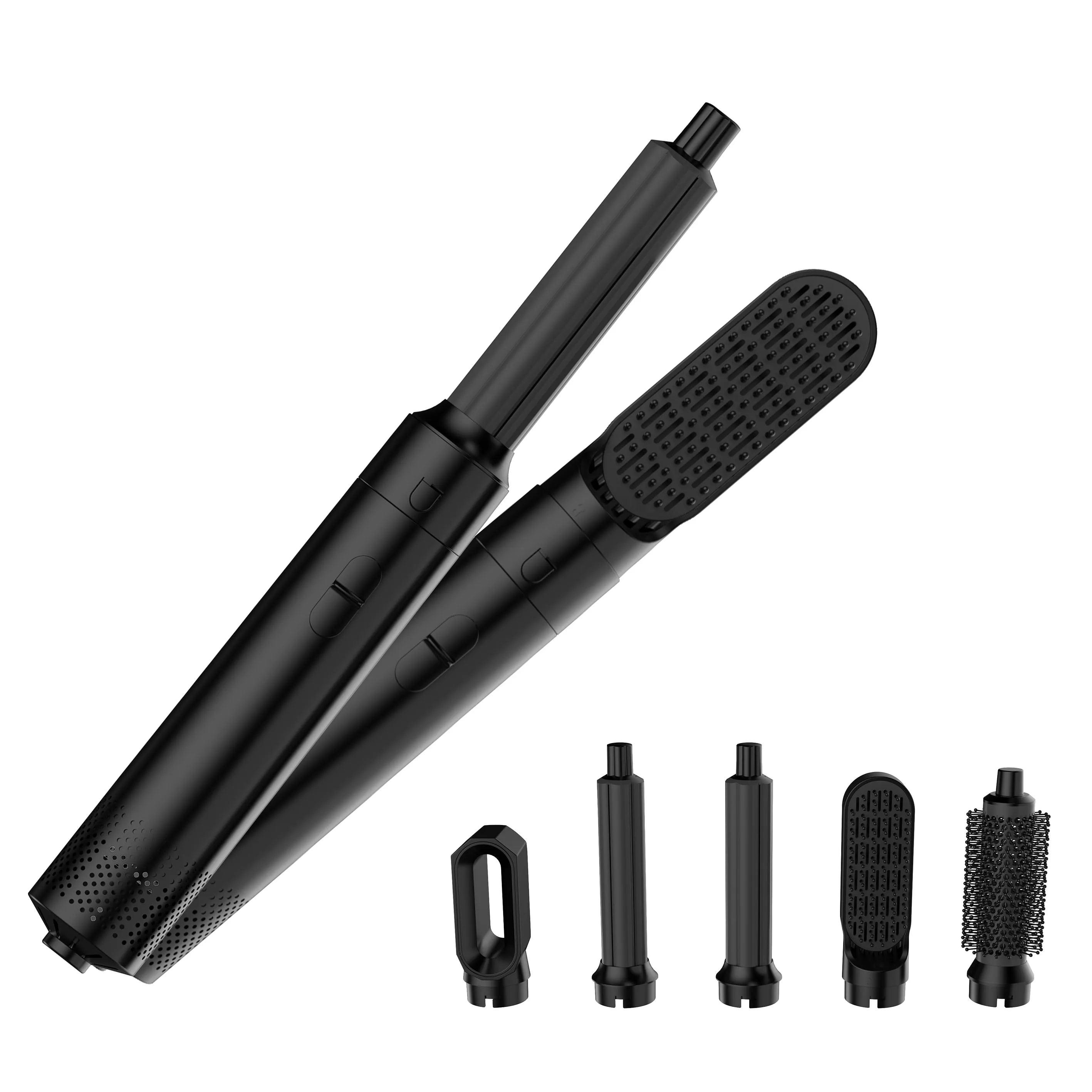 Professional Air Hair Styler 5 In 1 Low Noise Hair Curling Straightening Hair Drying 1000W Hot Air Brushes